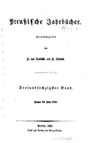 Preußische Jahrbücher