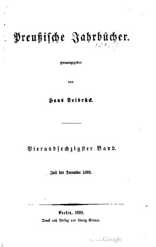 Preußische Jahrbücher