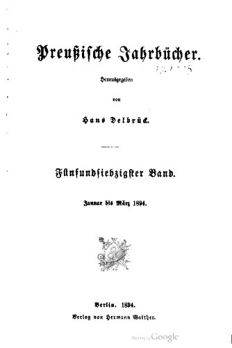 Preußische Jahrbücher