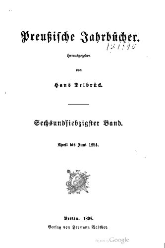 Preußische Jahrbücher