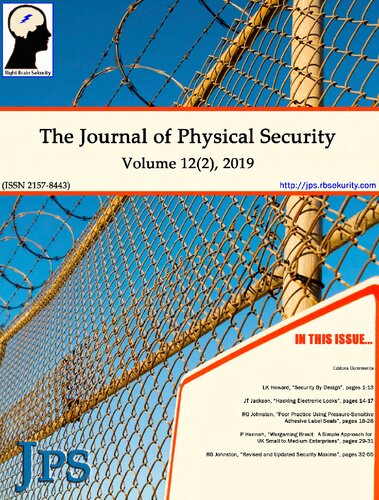 The Journal of Physical Security Volume 12 Issue 2 - JPS 12(2)