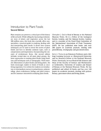 Introduction to Plant Fossils