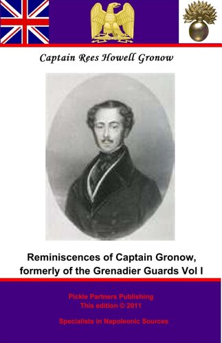 Reminiscences of Captain Gronow