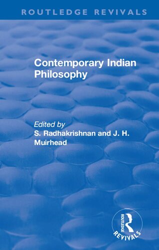 Contemporary Indian Philosophy