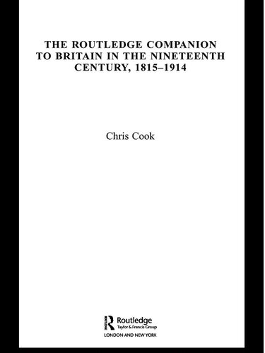 The Routledge Companion to Britain in the Nineteenth Century, 1815-1914