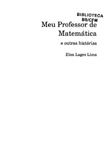 Meu Professor de Matemática