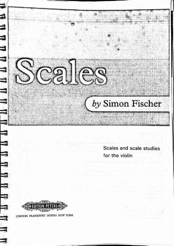 Scales: Scales and scale studies for the violin