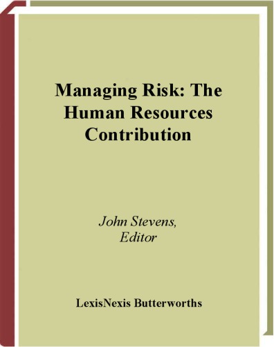 Managing Risk: The Human Resources Contribution