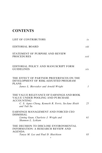 Advances in Accounting, Volume 21