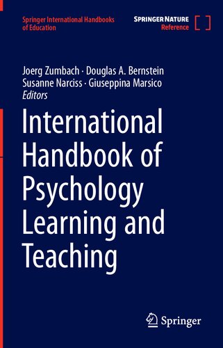 International Handbook of Psychology Learning and Teaching