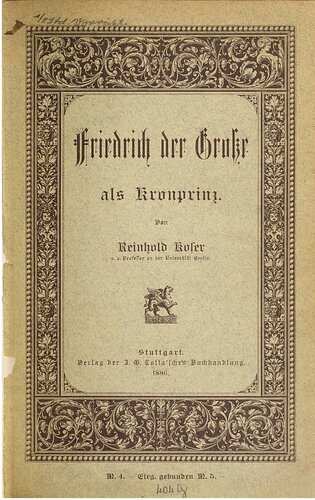 Friedrich der Große als Kronprinz