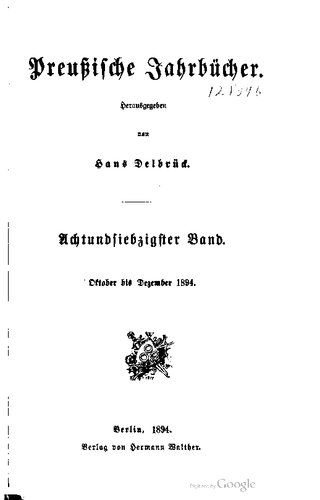 Preußische Jahrbücher