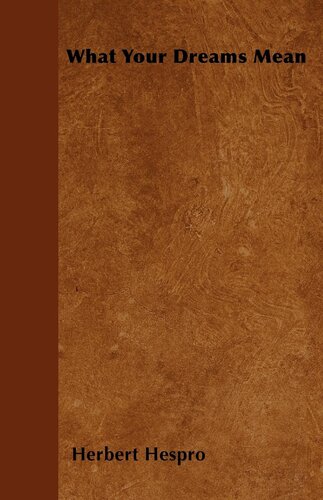 What Your Dreams Mean