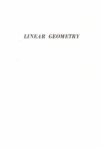 Linear Geometry
