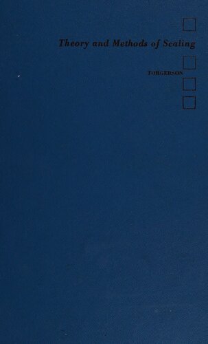 Theory and Methods of Scaling