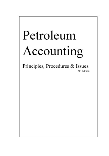 Petroleum Accounting Principles