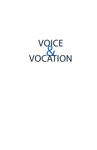 Voice and Vocation