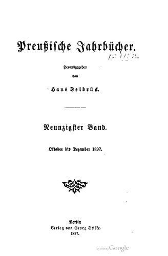 Preußische Jahrbücher
