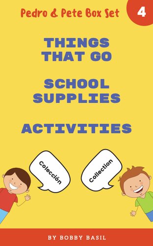 Learn Basic Spanish to English Words: Things That Go • School Supplies • Activities