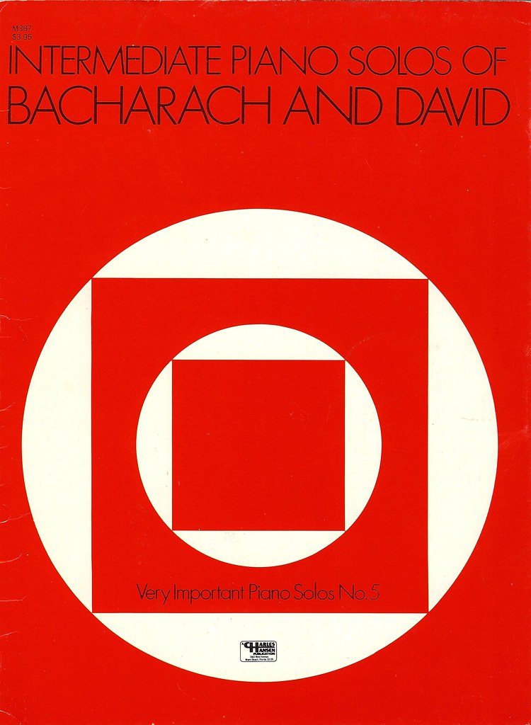 Intermediate piano solos of Bacharach and David