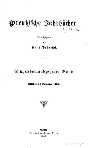 Preußische Jahrbücher