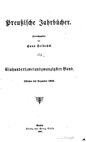 Preußische Jahrbücher