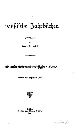Preußische Jahrbücher
