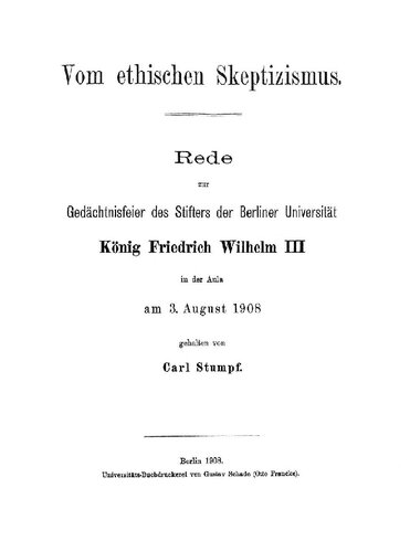 Vom ethischen Skeptizismus