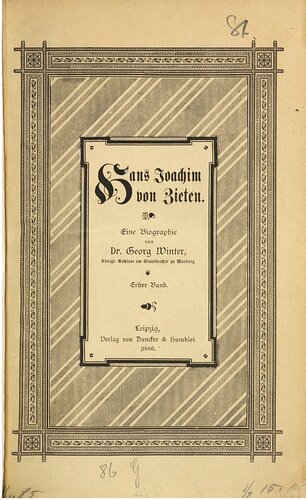 Hans Joachim von Zieten : Eine Biographie