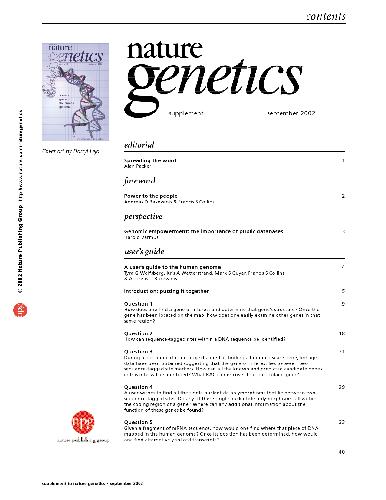 Nature Genetics (September 2002)