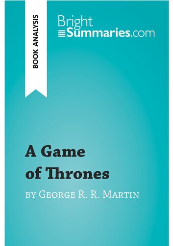 A Game of Thrones by George R. R. Martin (Book Analysis)