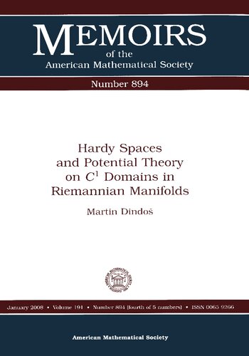 Hardy Spaces and Potential Theory on C1 Domains in Riemannian Manifolds