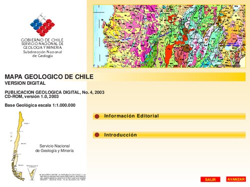 Mapa Geológico de Chile (versión digital) 1:1.000.000