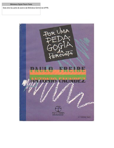 Por uma pedagogia da pergunta