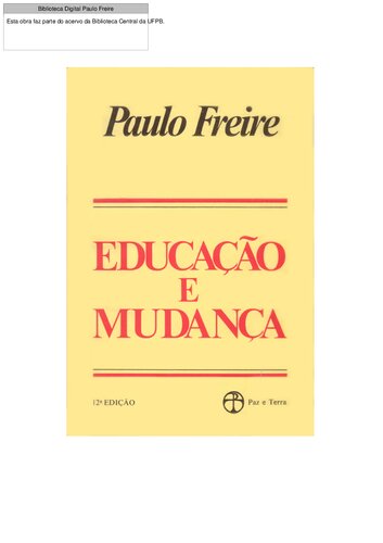 Educação e mudança