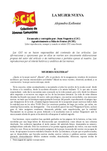 La mujer nueva