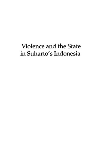 Violence and the State in Suharto's Indonesia