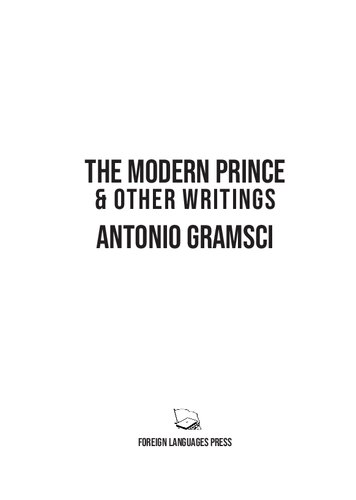 The modern Prince and other writings