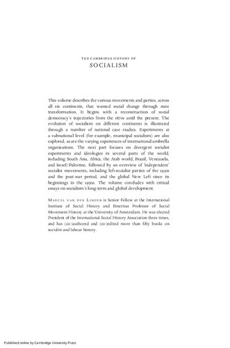 The Cambridge history of socialism