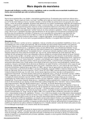 Marx depois do marxismo