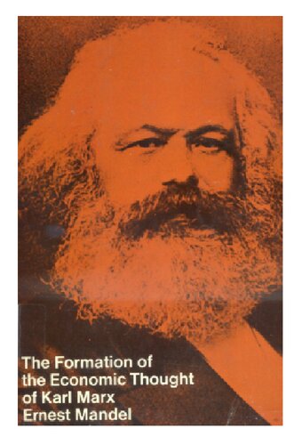 The formation of the economic thought of Karl Marx