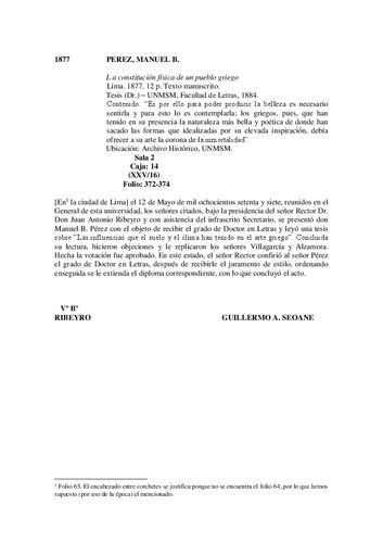 La constitución física de un pueblo griego