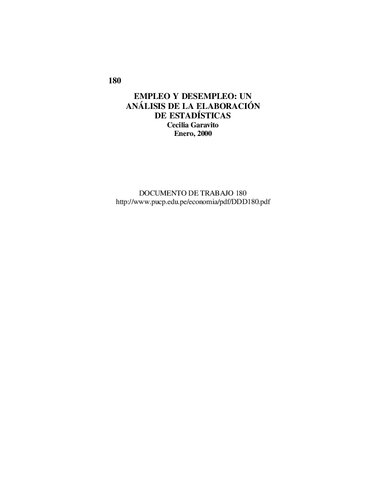Empleo y desempleo: Un análisis de la elaboración de estadísticas
