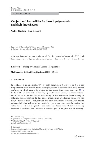 Conjectured inequalities for Jacobi polynomials and their largest zeros