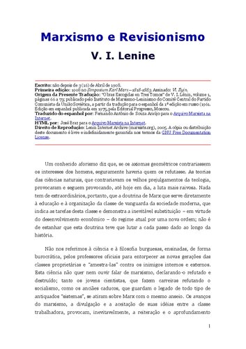 Marxismo e revisionismo