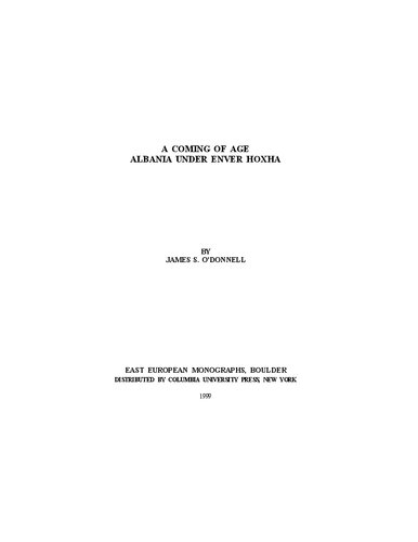 Coming of Age: Albania Under Enver Hoxha