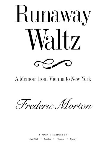 Runaway Waltz: A Memoir from Vienna to New York