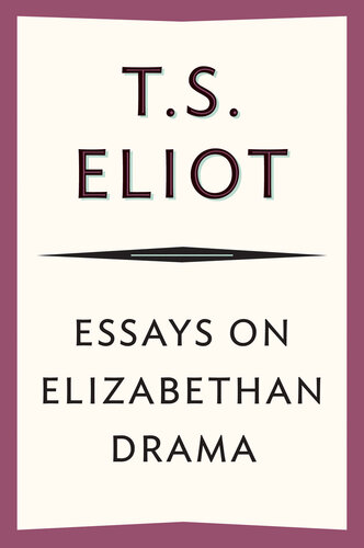 Essays On Elizabethan Drama