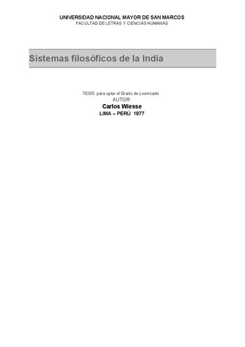 Sistemas filosóficos de la India