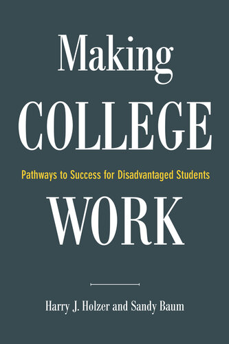 Making College Work: Pathways to Success for Disadvantaged Students